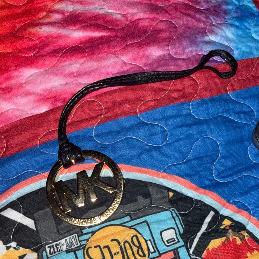 Michael Kors Black Gold Logo Bag Charm